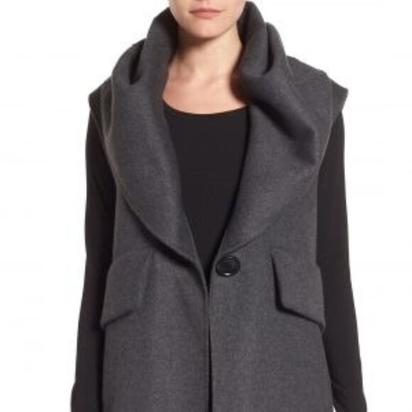 Derek Lam 10 Crosby Double Face Sleeveless Coat Sz 6 - Picture 1 of 12